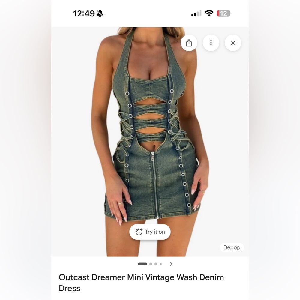 Outcast Dreamer Denim Mini Dress